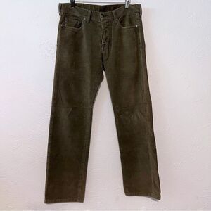 Armani Exchange Mens Brown Striped Corduroy Style Pants Size 31 Actual 34X30